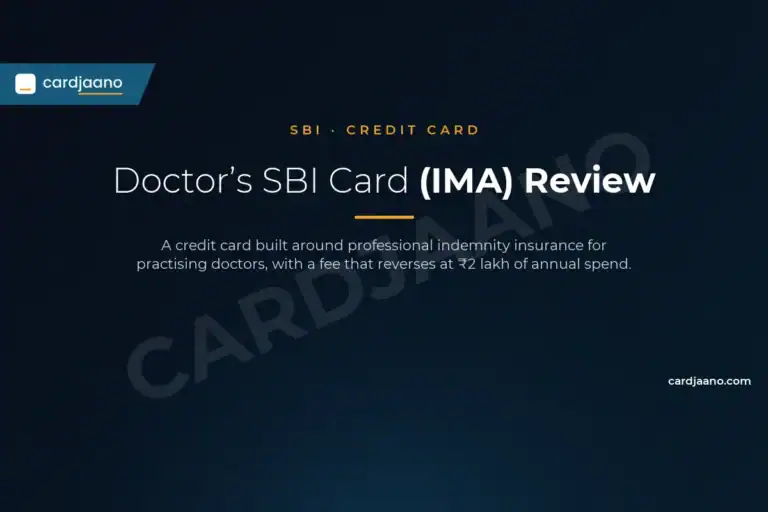 Doctor’s SBI Card (IMA) Review