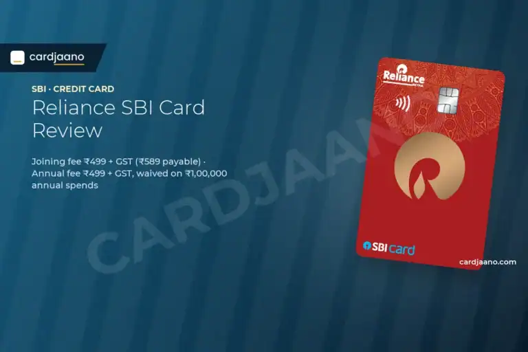 Reliance SBI Card Review