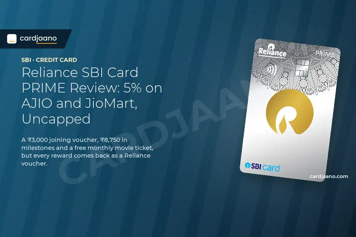 Reliance SBI Card PRIME Review