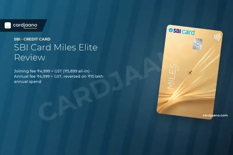 SBI Card Miles Elite Review