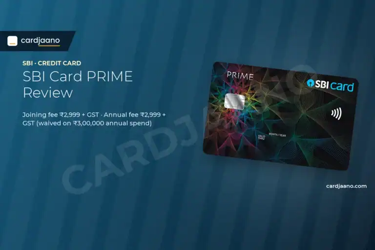 SBI Card PRIME Review