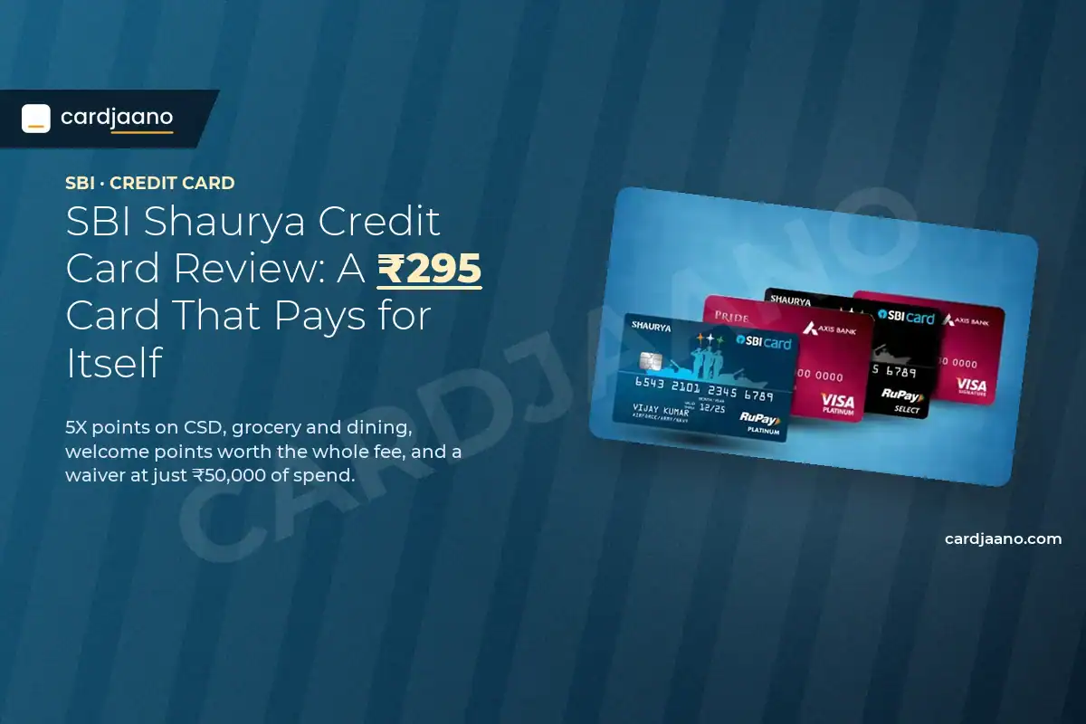 SBI Shaurya Credit Card Review: A ₹295 Card That Pays for Itself